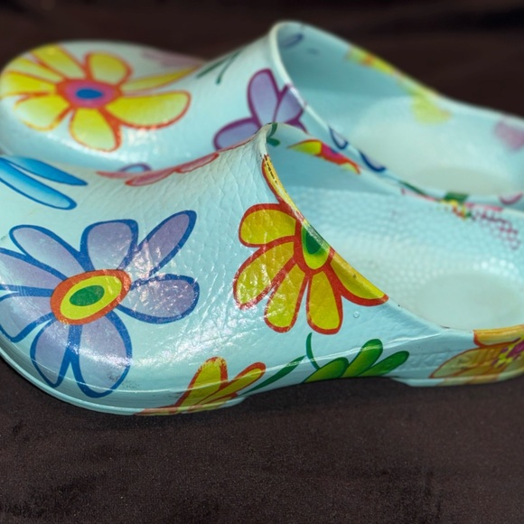 Birkenstock Yellow and Pink Artistic Slippers - Picture 5 of 16